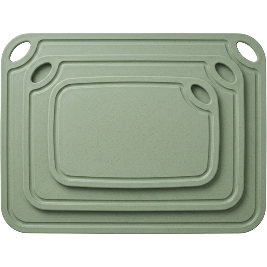 Kvxo Wheat Straw Cutting Board Set of 3 Sage